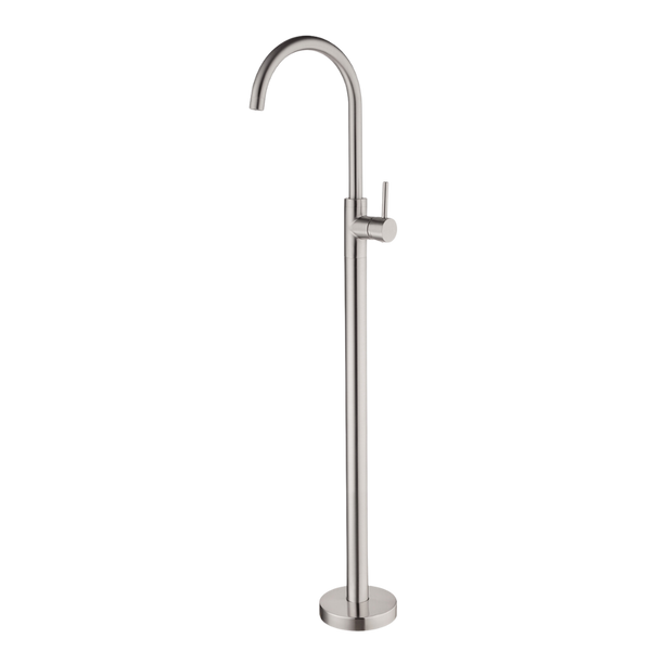 Dolce Floormount Bath Mixer Brushed Nickel