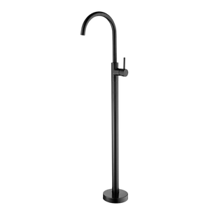 Dolce Floormount Bath Mixer Matte Black - Matte Black