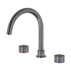 Kara Bath Set Brushed Gunmetal - Brushed Gunmetal