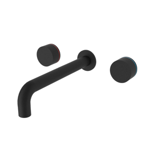 Kara Wall Basin Set 217mm Matte Black - Matte Black