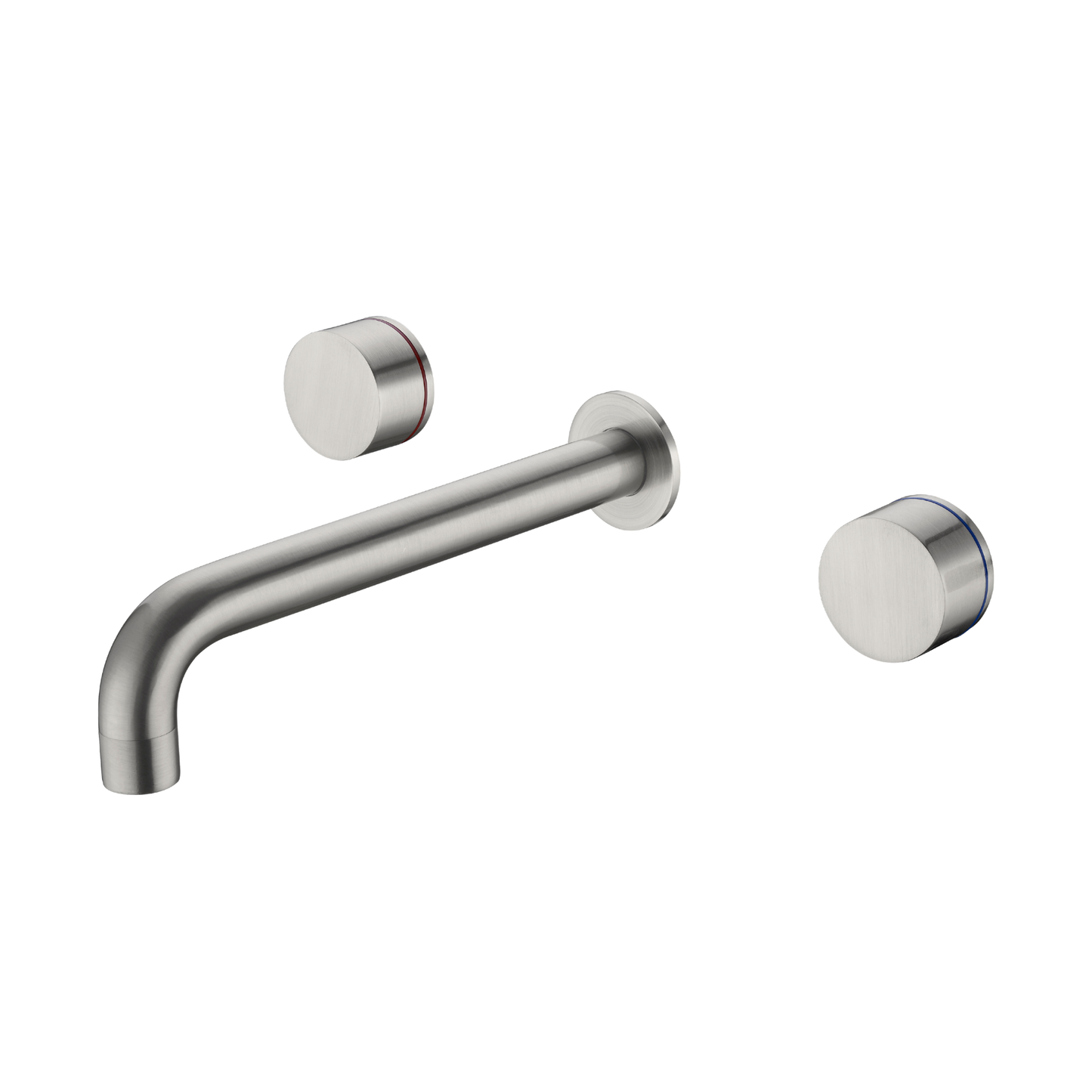 Kara Wall Basin Set 217mm Brushed Nickel