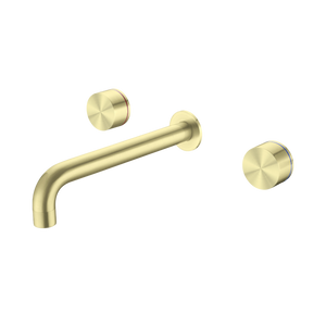 Kara Wall Basin Set 217mm Brushed Gold - Brushed Brass Gold