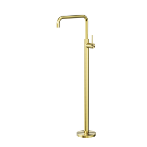 Mecca Freestanding Bath Mixer Square Shape Brushed Gold - Brushed Gold