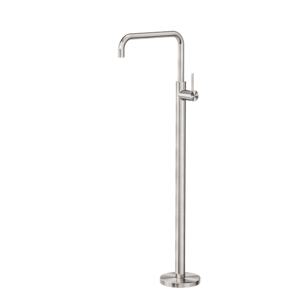 Mecca Freestanding Bath Mixer Square Shape Brushed Nickel