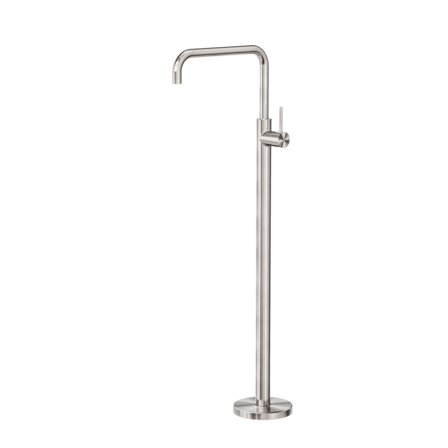 Mecca Freestanding Bath Mixer Square Shape Brushed Nickel