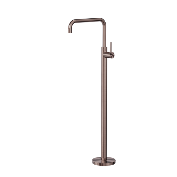 Mecca Freestanding Bath Mixer Square Shape Brushed Bronze