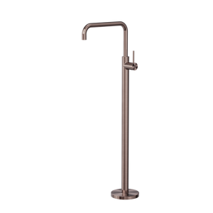 Mecca Freestanding Bath Mixer Square Shape Brushed Bronze - Brushed Bronze