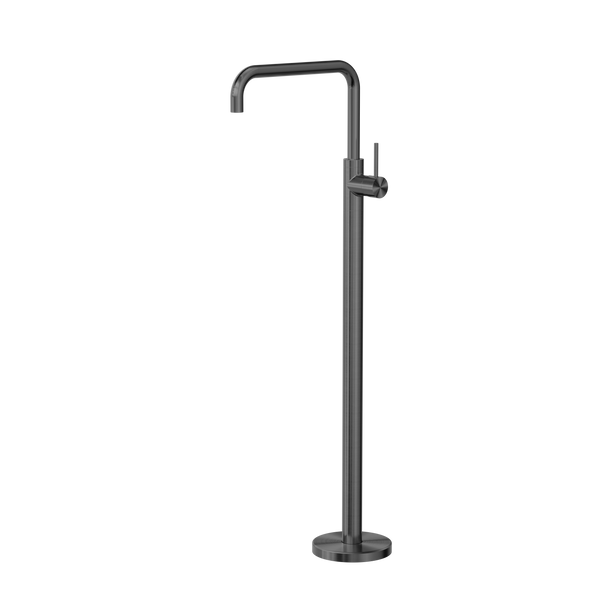 Mecca Freestanding Bath Mixer Square Shape Gun Metal