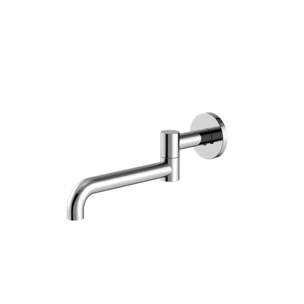 Mecca Wall Mounted Swivel Basin/Bath Spout Only 225mm Chrome