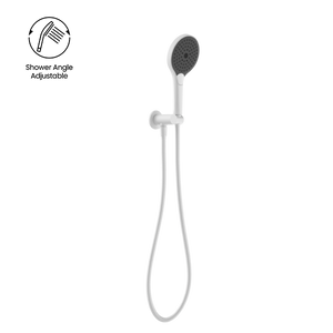 Mecca Shower Bracket With Air Shower II Matte White - Matte White