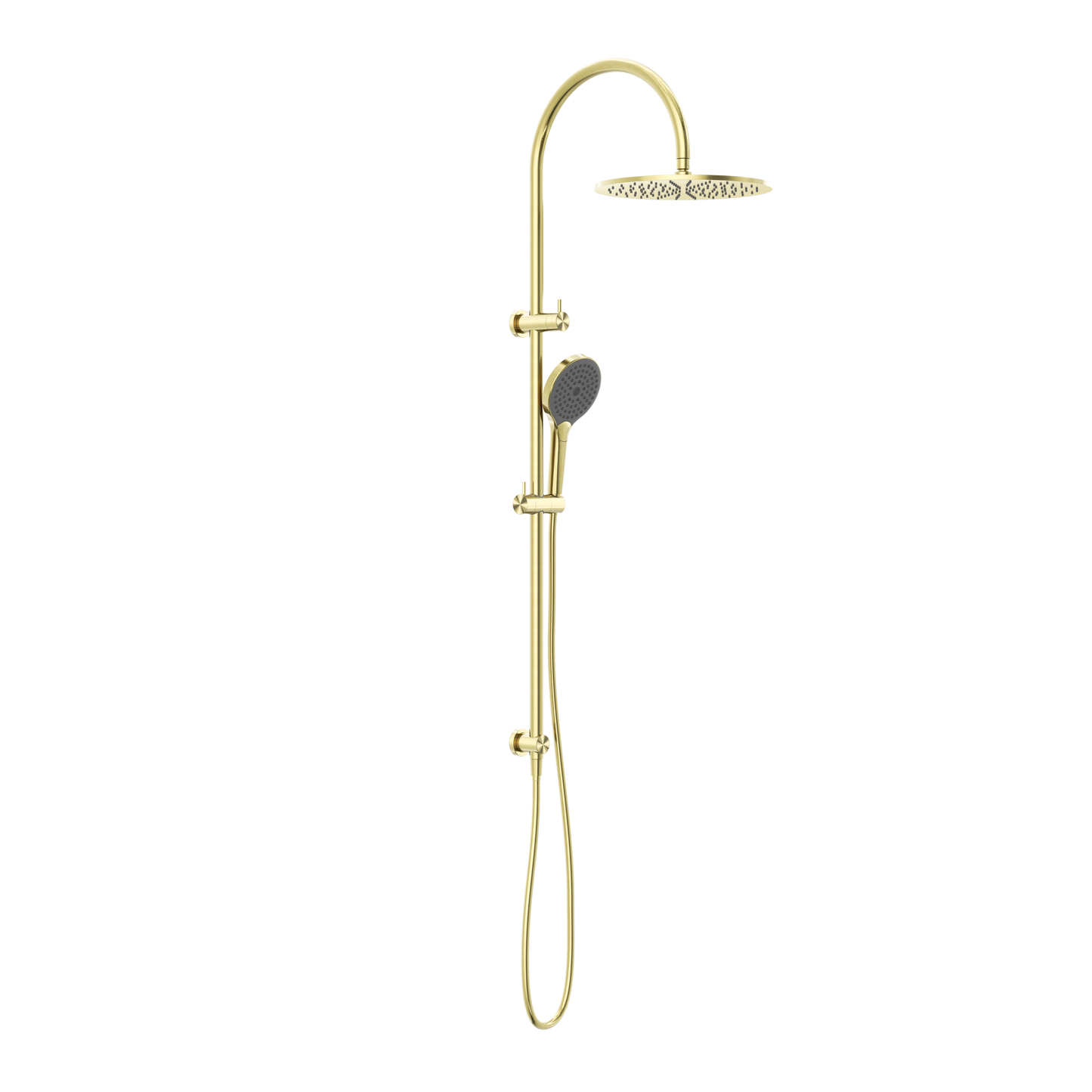 Mecca Twin Shower With Air Shower II Brushed Gold