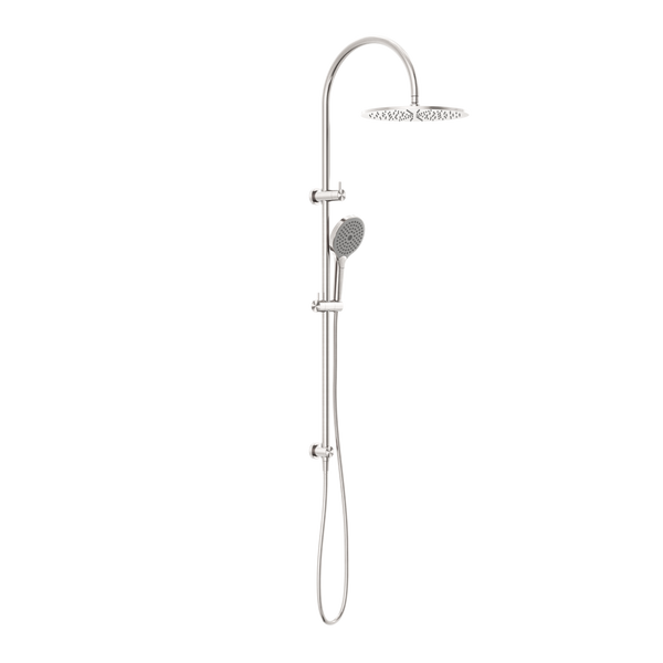 Mecca Twin Shower With Air Shower II Brushed Nickel