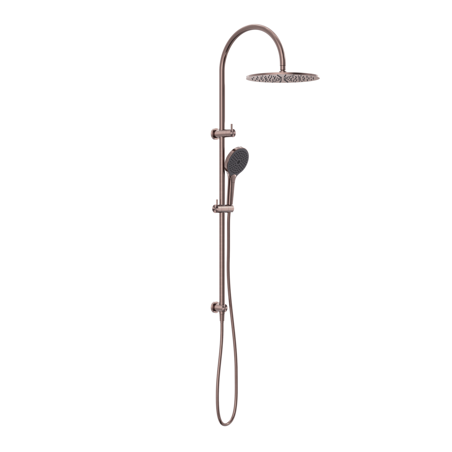 Mecca Twin Shower With Air Shower II Brushed Bronze