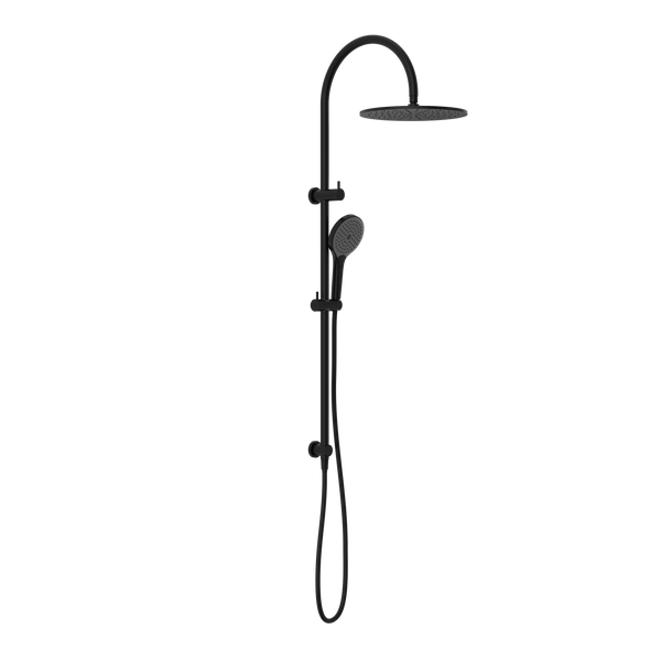 Mecca Twin Shower With Air Shower II Matte Black