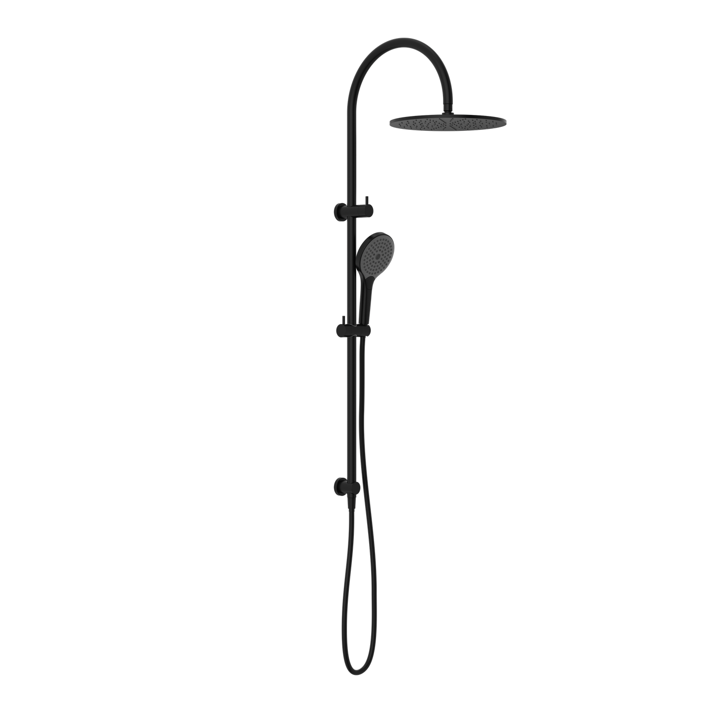 Mecca Twin Shower With Air Shower II Matte Black