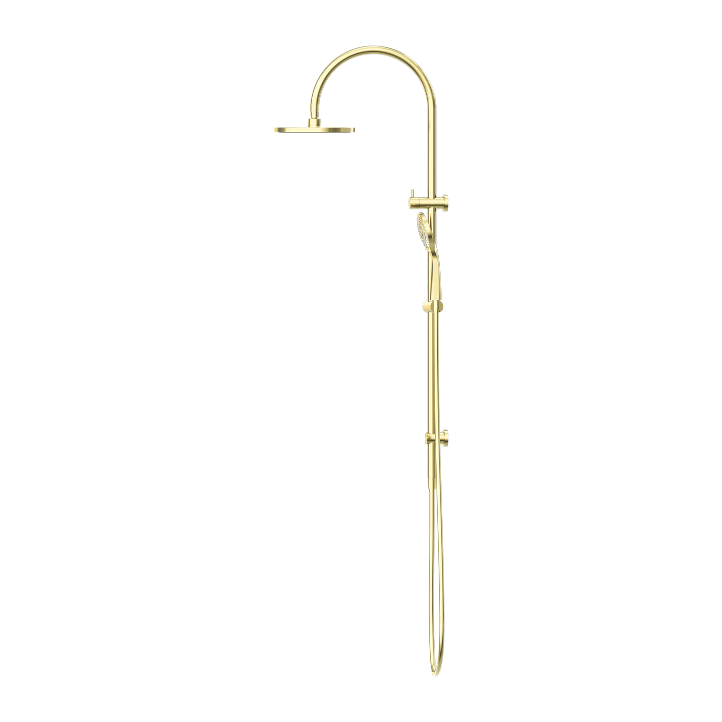 Mecca Twin Shower with Air Shower Brushed Gold