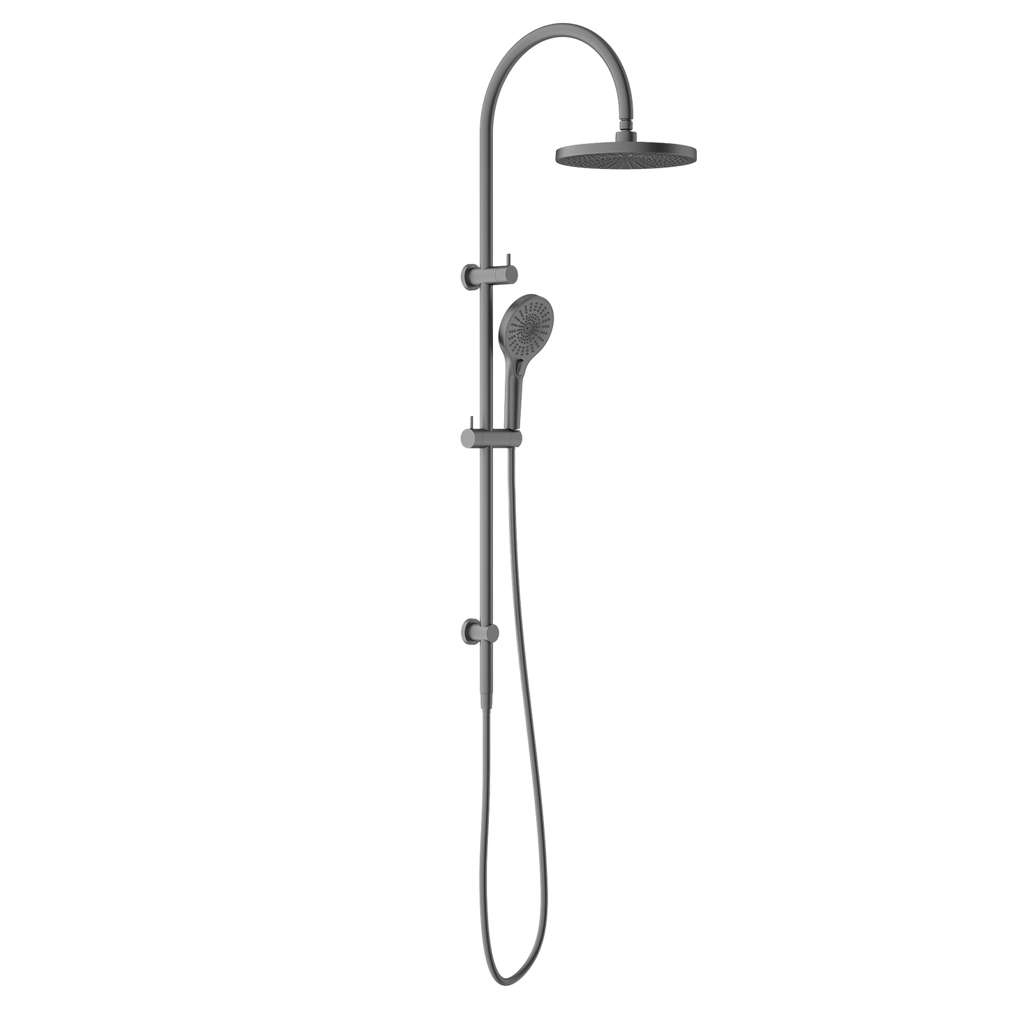 Mecca Twin Shower with Opal Shower Gunmetal