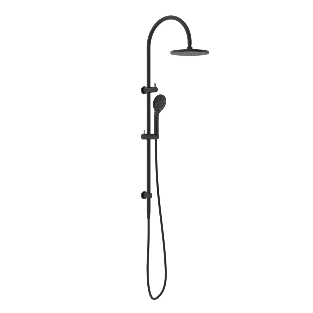 Mecca Twin Shower with Air Shower Matte Black