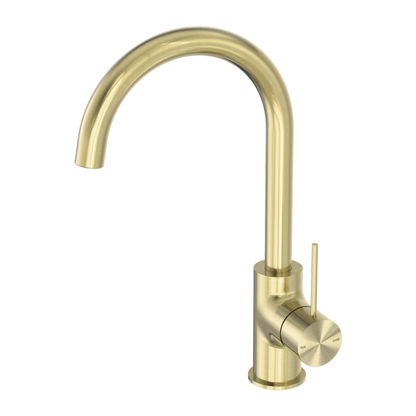 Mecca Brushed Gold Kitchen Mixer