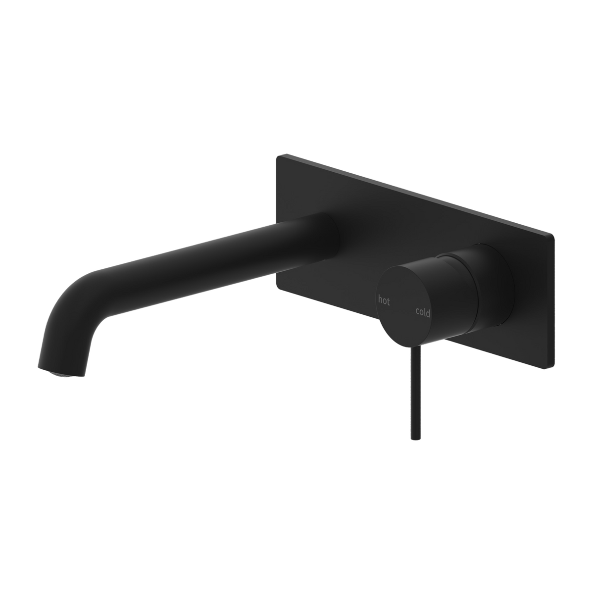 Mecca Wall Basin Mixer 185mm Spout Matte Black