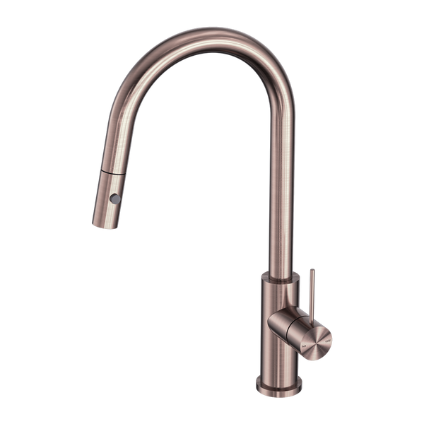Mecca Brushed Bronze Pull Out Sink Mixer With Veggie Spray Function