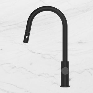 Mecca Matte Black Pull Out Mixer With Veggie Spray Function - Matte Black