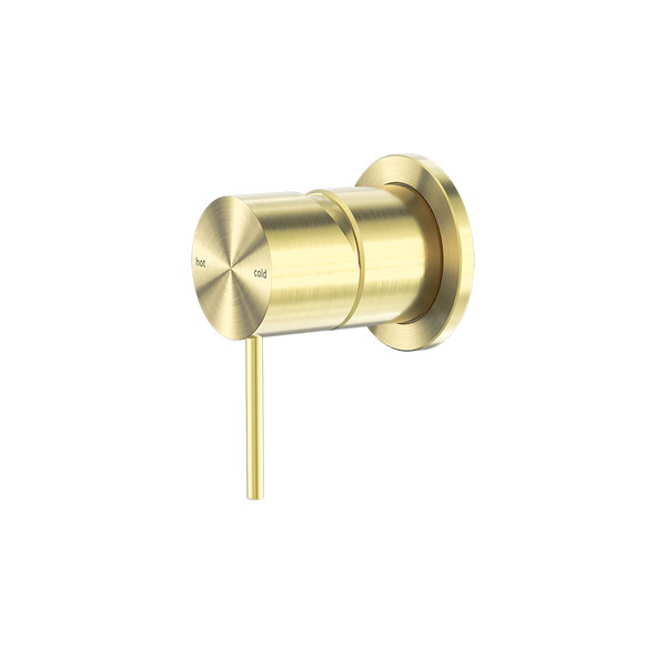 Mecca Shower Mixer with 60mm Plate Brushed Gold
