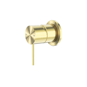 Mecca Shower Mixer with 60mm Plate Brushed Gold - Brushed Gold