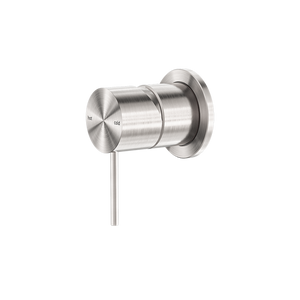 Mecca Shower Mixer with 60mm Plate Brushed Nickel - Brushed Nickel