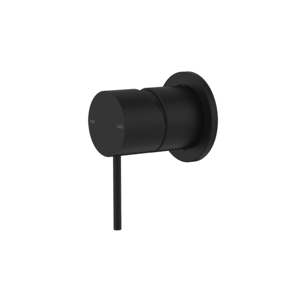Mecca Shower Mixer with 60mm Plate Matte Black