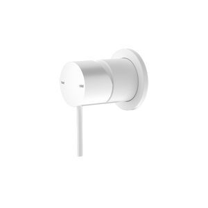 Mecca Shower Mixer with 60mm Plate Matte White - Matte White