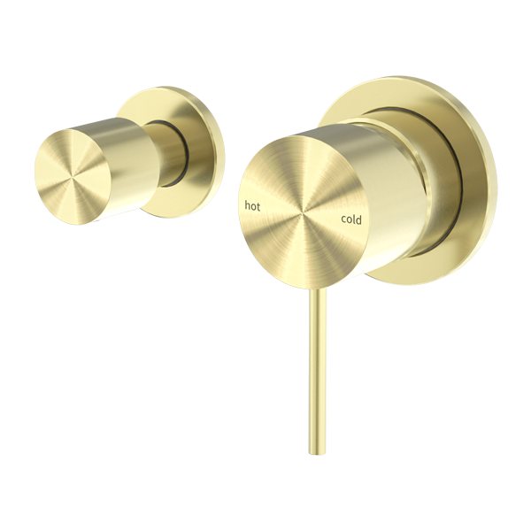 Mecca Shower Mixer With Horizontal 2 Way Divertor Brushed Gold