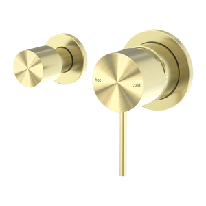 Mecca Shower Mixer With Horizontal 2 Way Divertor Brushed Gold - Brushed Gold