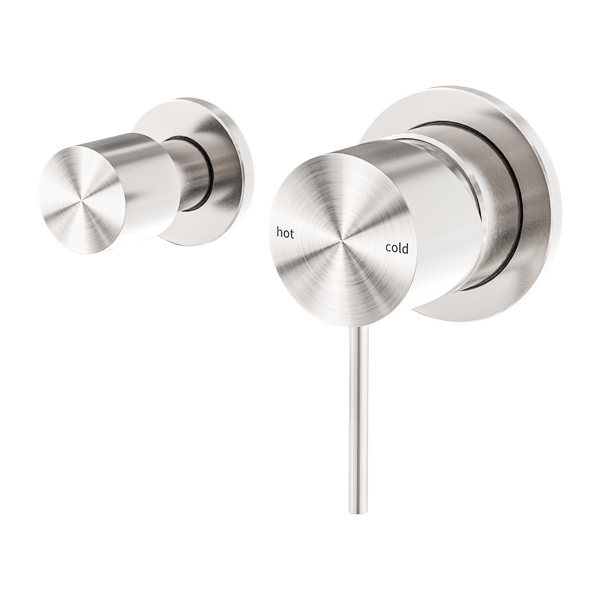 Mecca Shower Mixer With Horizontal 2 Way Divertor Brushed Nickel