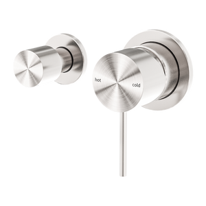 Mecca Shower Mixer With Horizontal 2 Way Divertor Brushed Nickel - Brushed Nickel