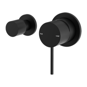 Mecca Shower Mixer With Horizontal 2 Way Divertor Matte Black - Matte Black