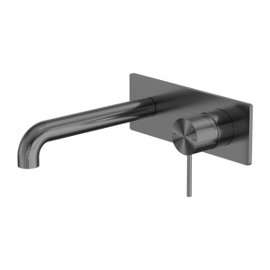 Mecca Wall Basin/Bath Mixer 260mm Gun Metal - Brushed Gunmetal