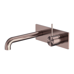 Mecca Wall Basin/Bath Mixer Handle Up 120mm Brushed Bronze - Brushed Bronze