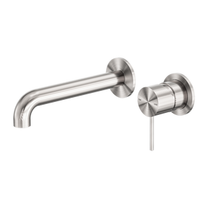 Mecca Wall Basin/Bath Mixer Separate Back Plate 120mm Brushed Nickel - Brushed Nickel