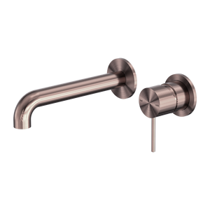Mecca Wall Basin/Bath Mixer Separate Back Plate 260mm Brushed Bronze - Brushed Bronze
