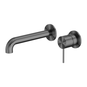 Mecca Wall Basin/Bath Mixer Separate Back Plate 120mm Gun Metal - Brushed Gunmetal