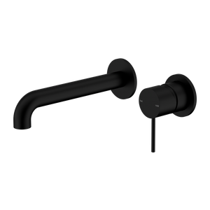 Mecca Wall Basin/Bath Mixer Separete Back Plate 160mm Matte Black - Matte Black