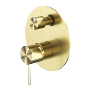 Mecca Shower Mixer with Divertor Brushed Gold - Brushed Gold