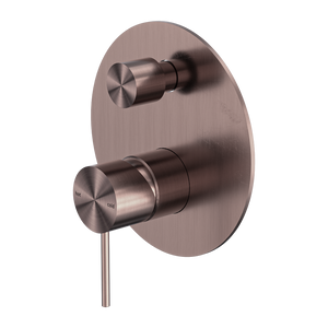 Mecca Shower Mixer With Divertor Brushed Bronze - Brushed Bronze