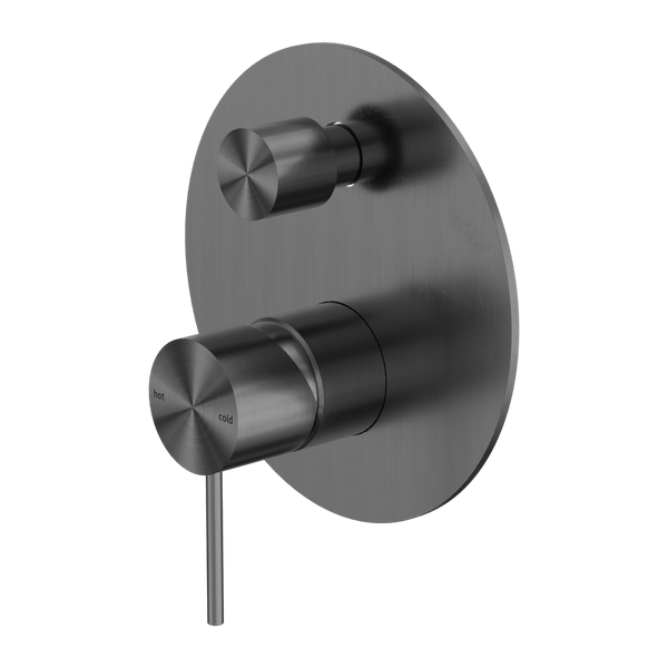 Mecca Shower Mixer With Divertor Gun Metal