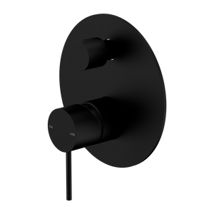 Mecca Shower Mixer With Divertor Matte Black - Matte Black