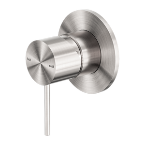 Mecca Shower Mixer 80mm Plate Brushed Nickel - Brushed Nickel
