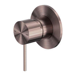 Mecca Shower Mixer 80mm Plate Brushed Bronze - Brushed Bronze