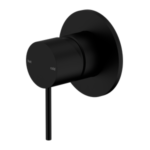 Mecca Shower Mixer 80mm Plate Matte Black - Matte Black