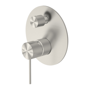 Mecca Shower Mixer with Divertor Brushed Nickel - Brushed Nickel